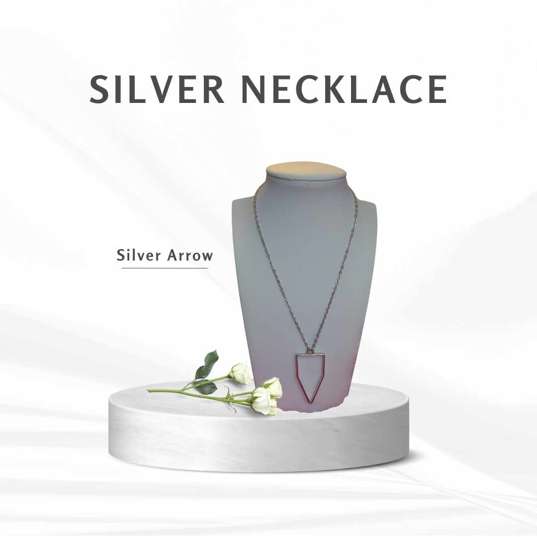 Silver Locket Style Necklace