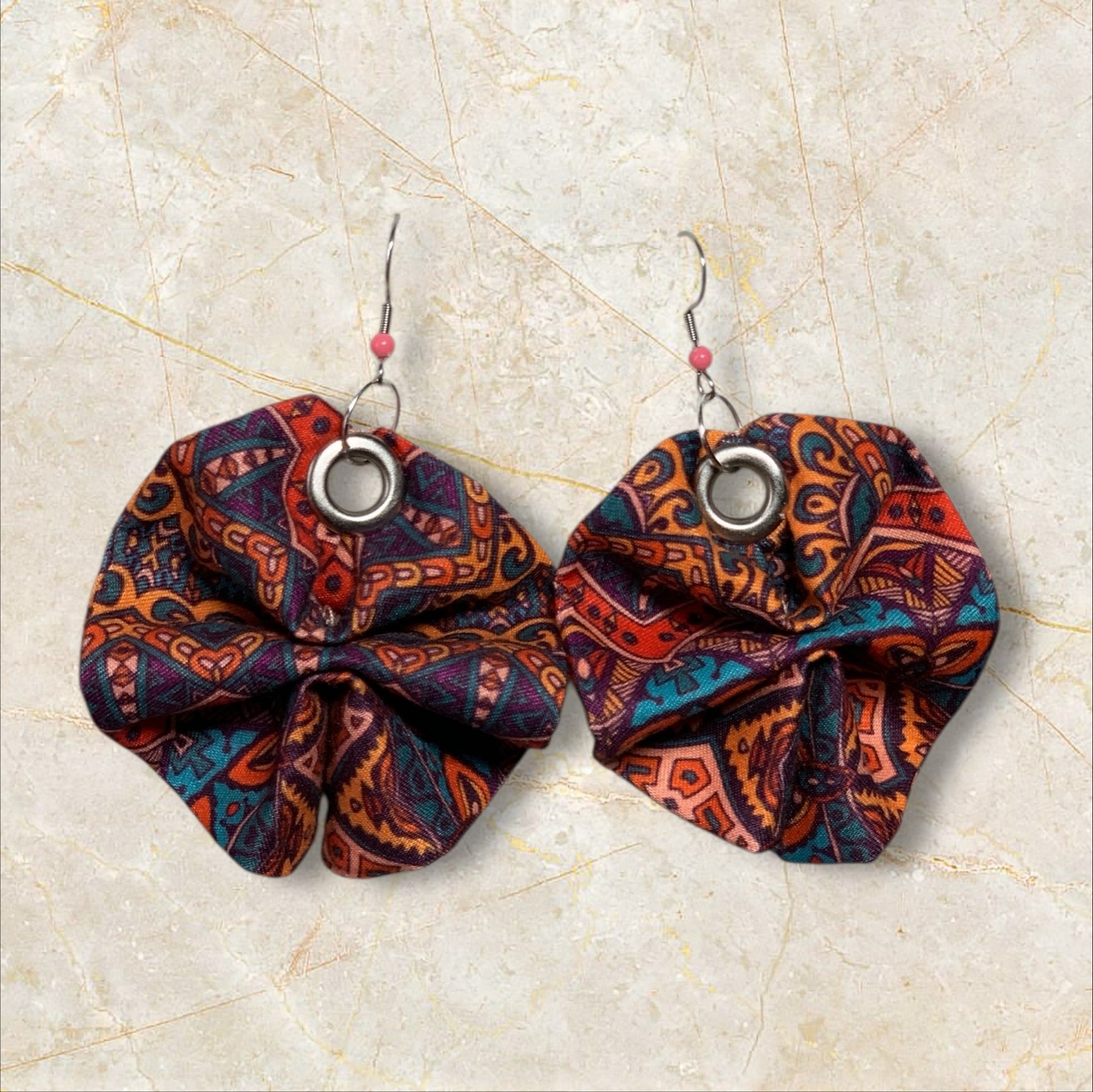 Ankara Fabric Earrings by Embellorium