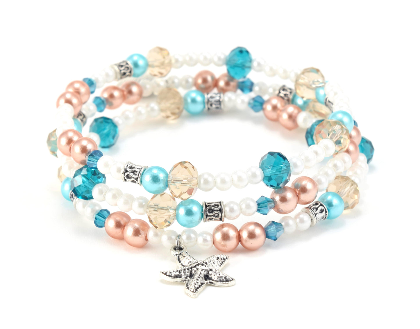 Beaded Memory Wire Bracelet