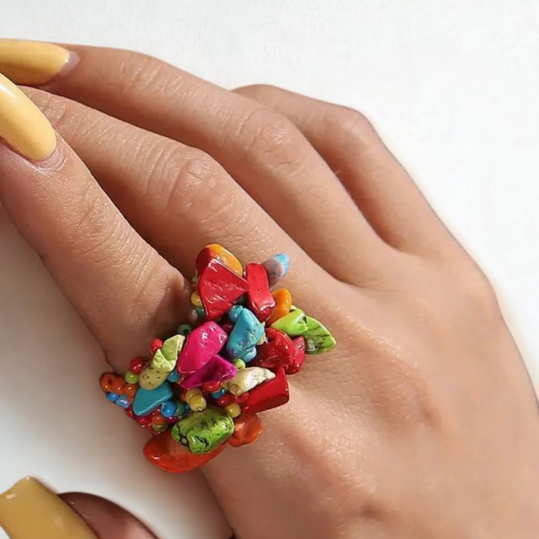 Beaded Boho Style Rings