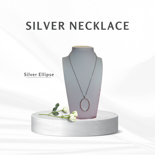 Silver Locket Style Necklace